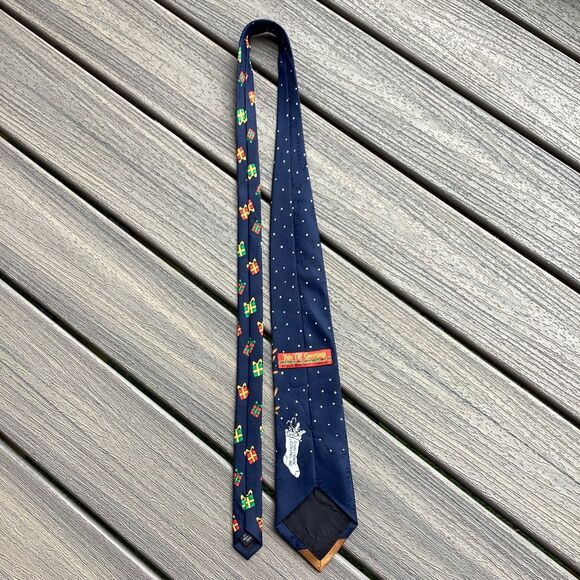 Hallmark YuleTIE Greetings Christmas Reindeer Tie‎ 57” Polyester - Picture 3 of 4